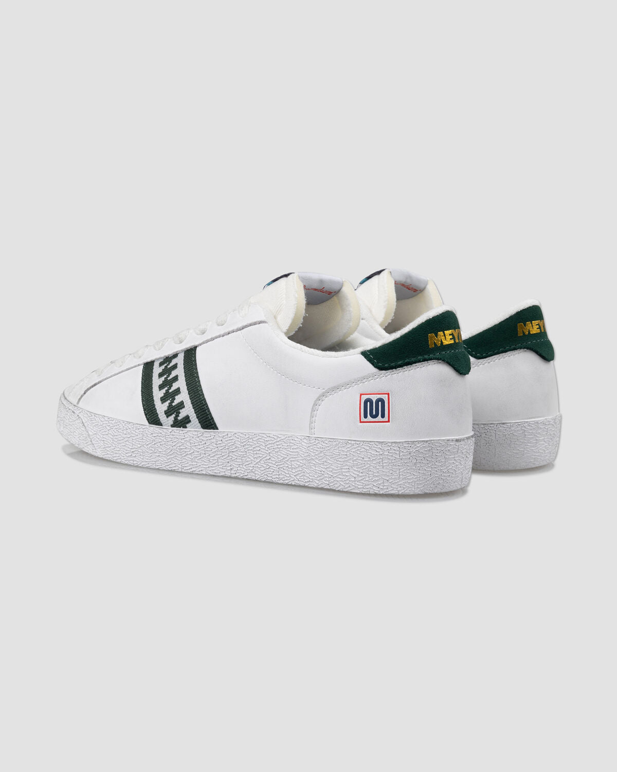 meyba-archivio-micro-leather-sneaker-wei-gr-n-leder image 4