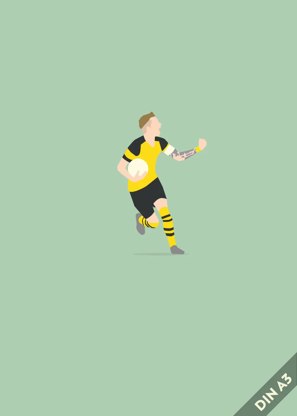 hands-of-god-prints-treu-print-marco-reus-bvb-a3-kunstdruck image 1