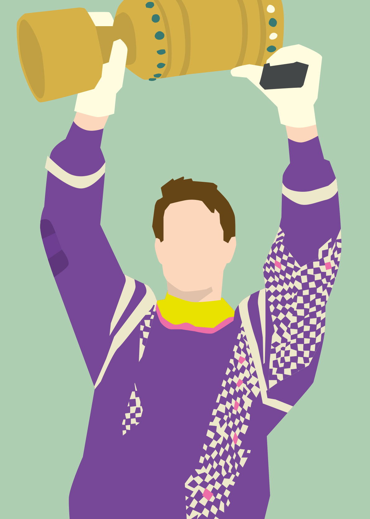 hands-of-god-colt-mit-pokal-print-a3-hannover-96 image 3
