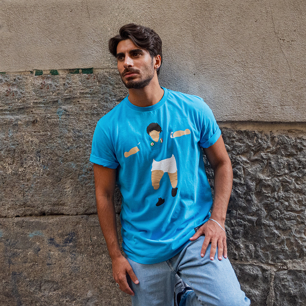 copa-classic-maradona-napoli-grafik-t-shirt-blau image 2