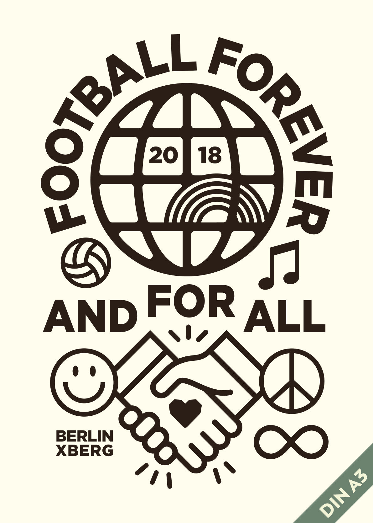 hands-of-god-forever-kunstdruck-a3-football-spruch image 1