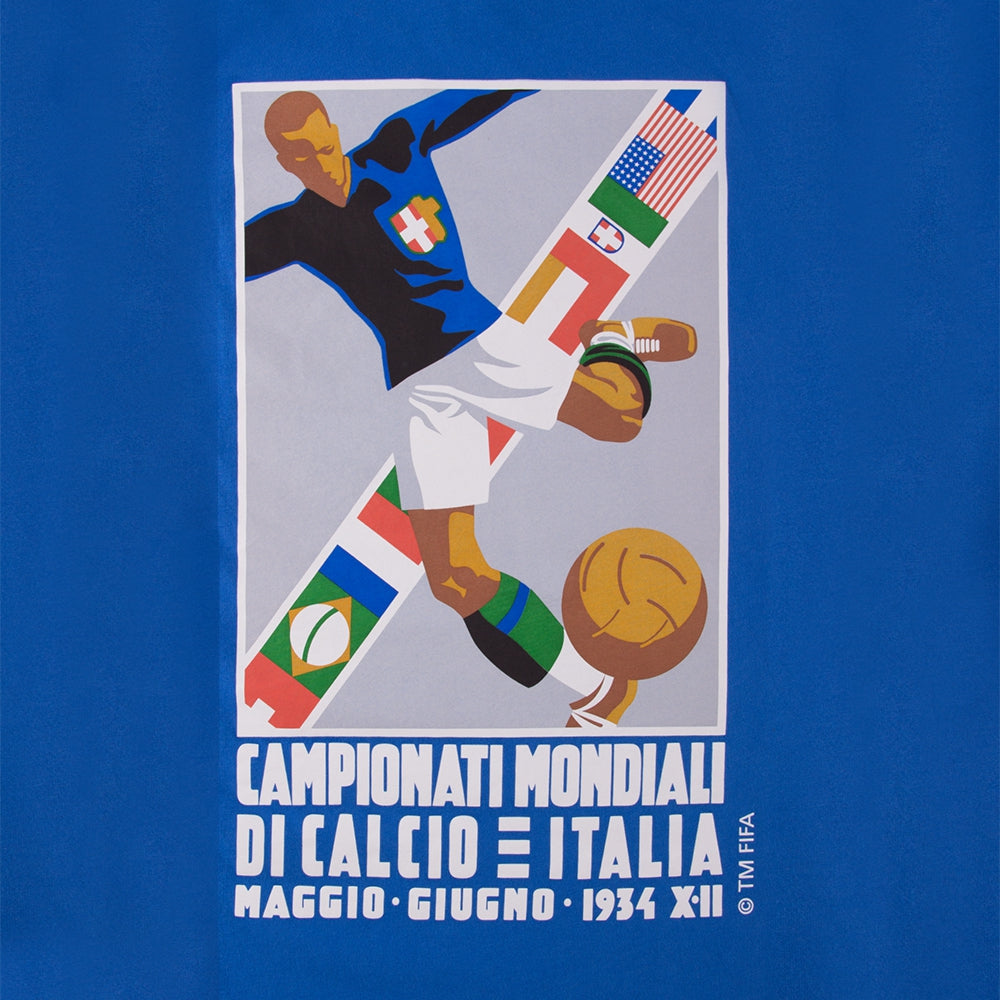 copa-classic-t-shirts-italien-1934-emblem-t-shirt-blau image 3