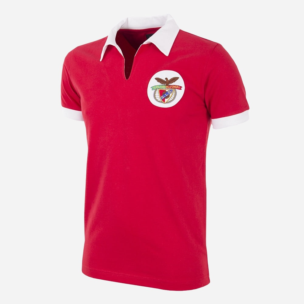copa-classic-sl-benfica-1962-63-retro-trikot-rot-baumwolle image 1