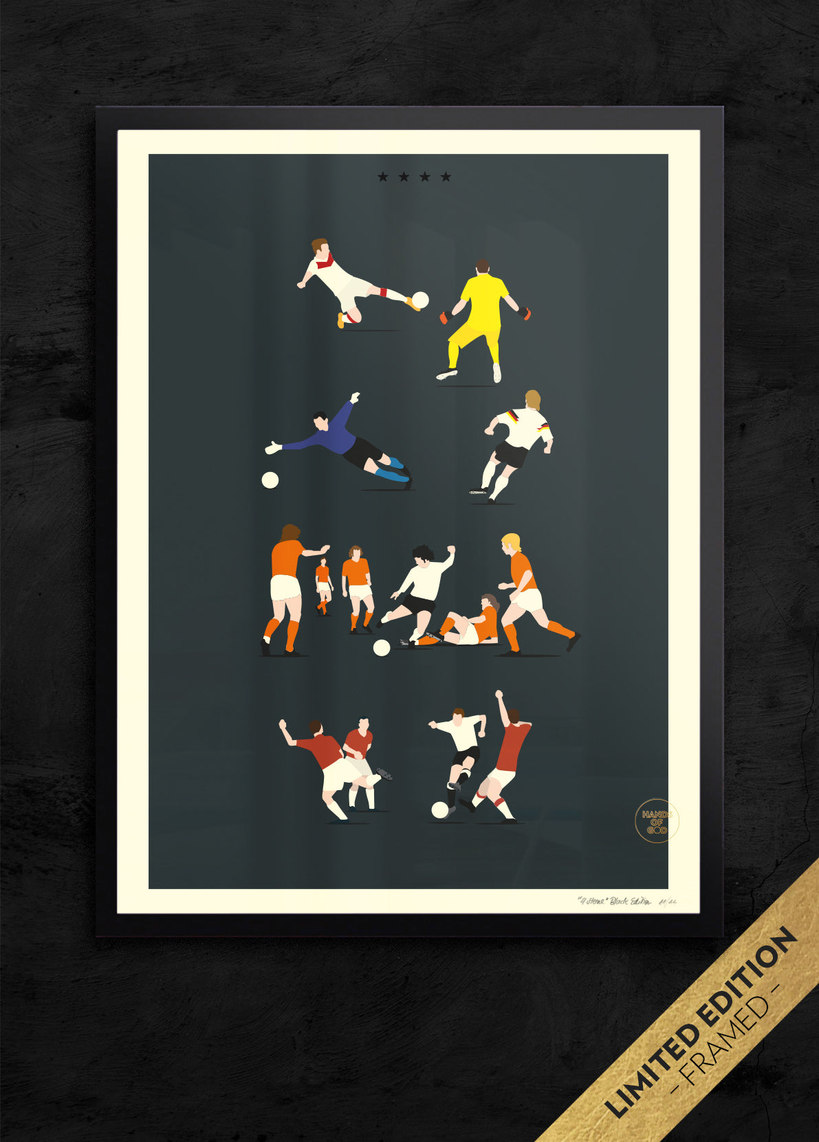 hands-of-god-limited-4-sterne-bild-gerahmt-black-edition image 1