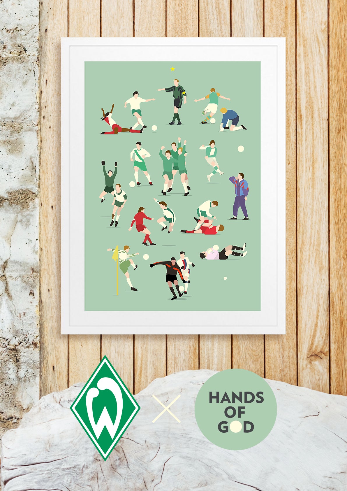hands-of-god-prints-bremen-legends-poster-werder-50x70-limitiert image 2