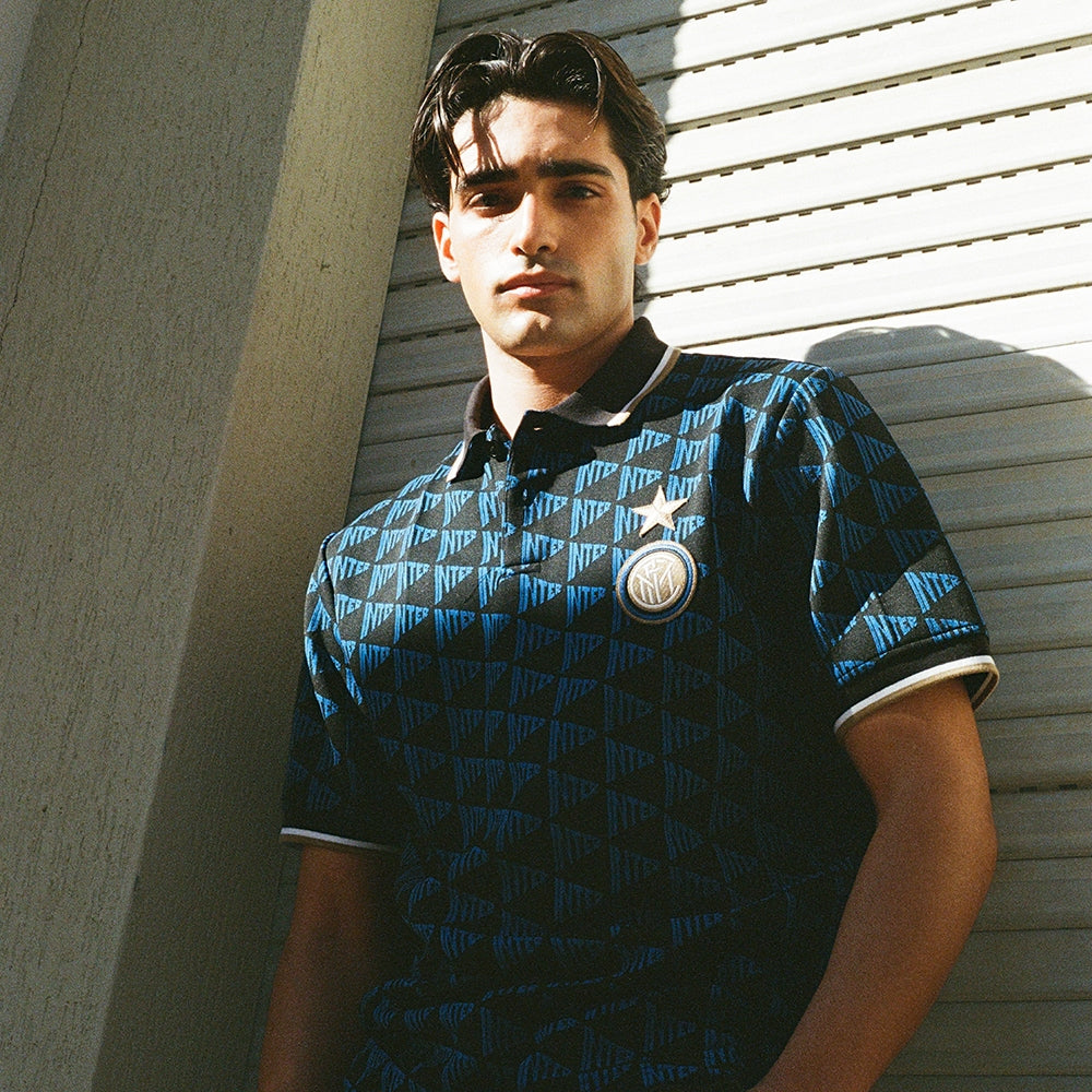 copa-fc-internazionale-all-over-polo-schwarz-blau-herren image 2