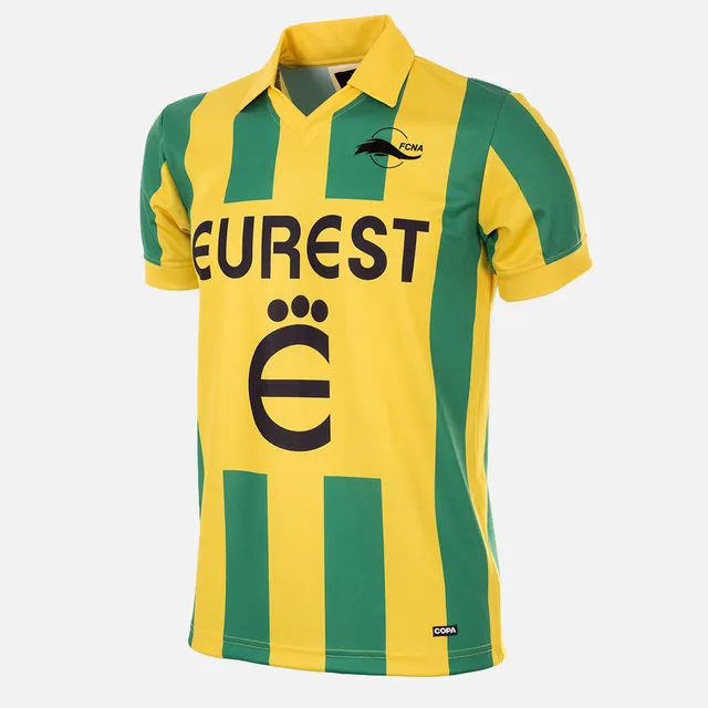 copa-classic-nantes-1994-95-retro-fu-balltrikot-gr-n-gelb image 1