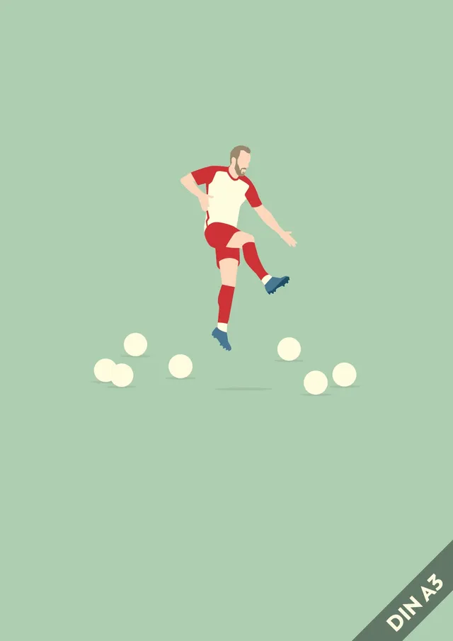 hands-of-god-der-sammler-print-fc-bayern-kane-a3 image 1