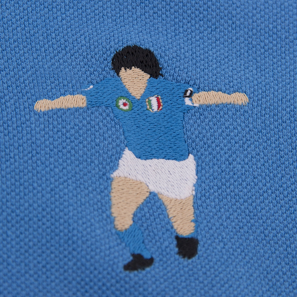 copa-classic-maradona-napoli-poloshirt-blau-regular-fit-herren image 3