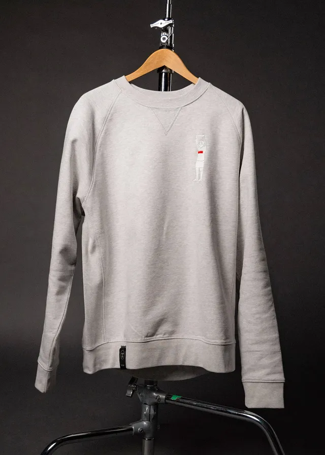 hands-of-god-apparel-legendo-crewneck-grau-bio-baumwolle image 1