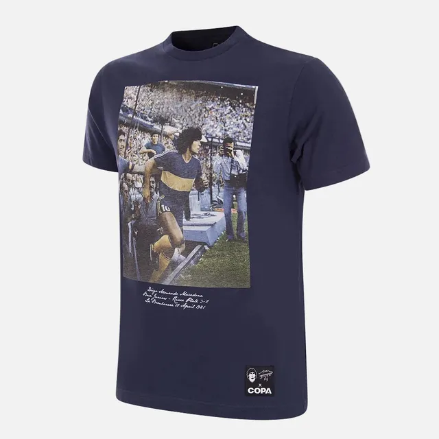 copa-classic-maradona-bombonera-t-shirt-blau-baumwolle image 1