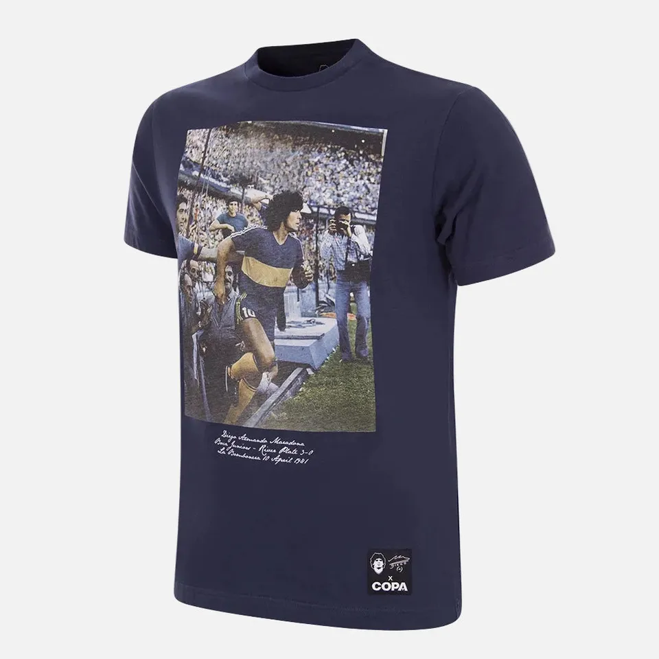 copa-classic-maradona-bombonera-t-shirt-blau-baumwolle image 1