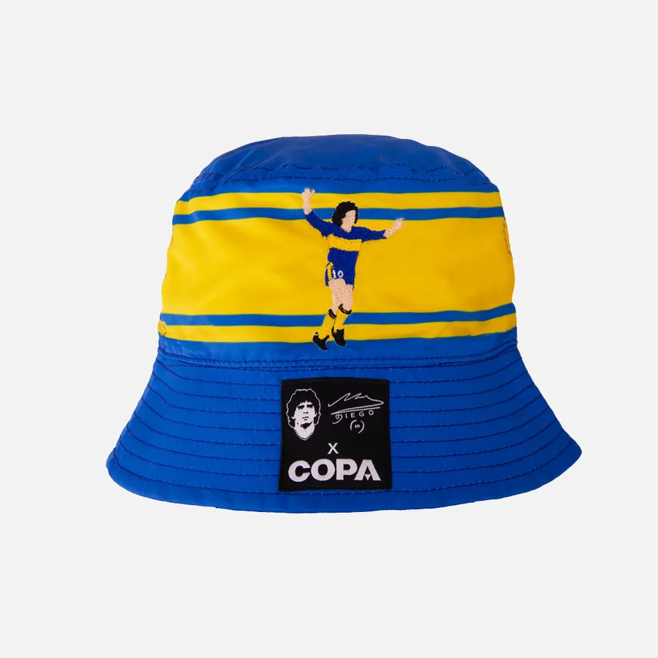 copa-classic-bucket-hat-maradona-boca-embroidery-fischerhut-blau image 1