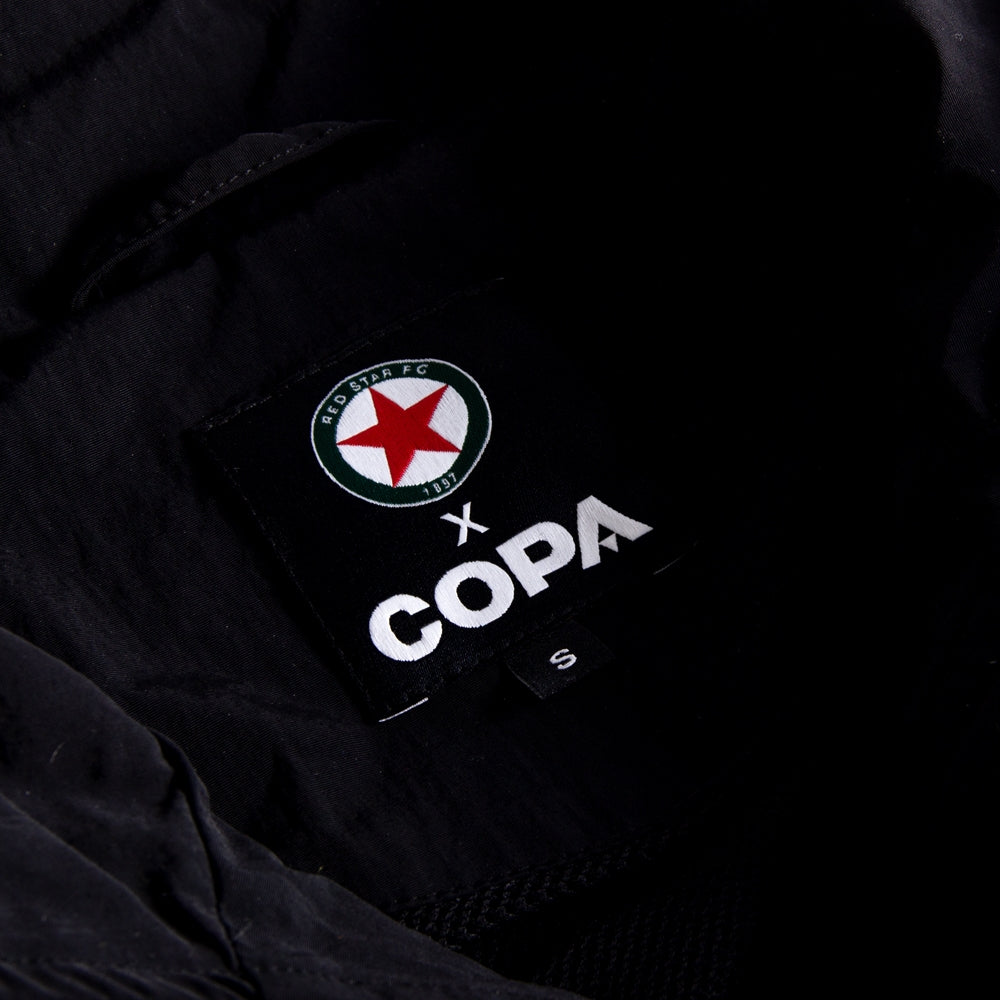 copa-classic-retro-red-star-fc-1990s-fu-balljacke-schwarz-nylon image 5