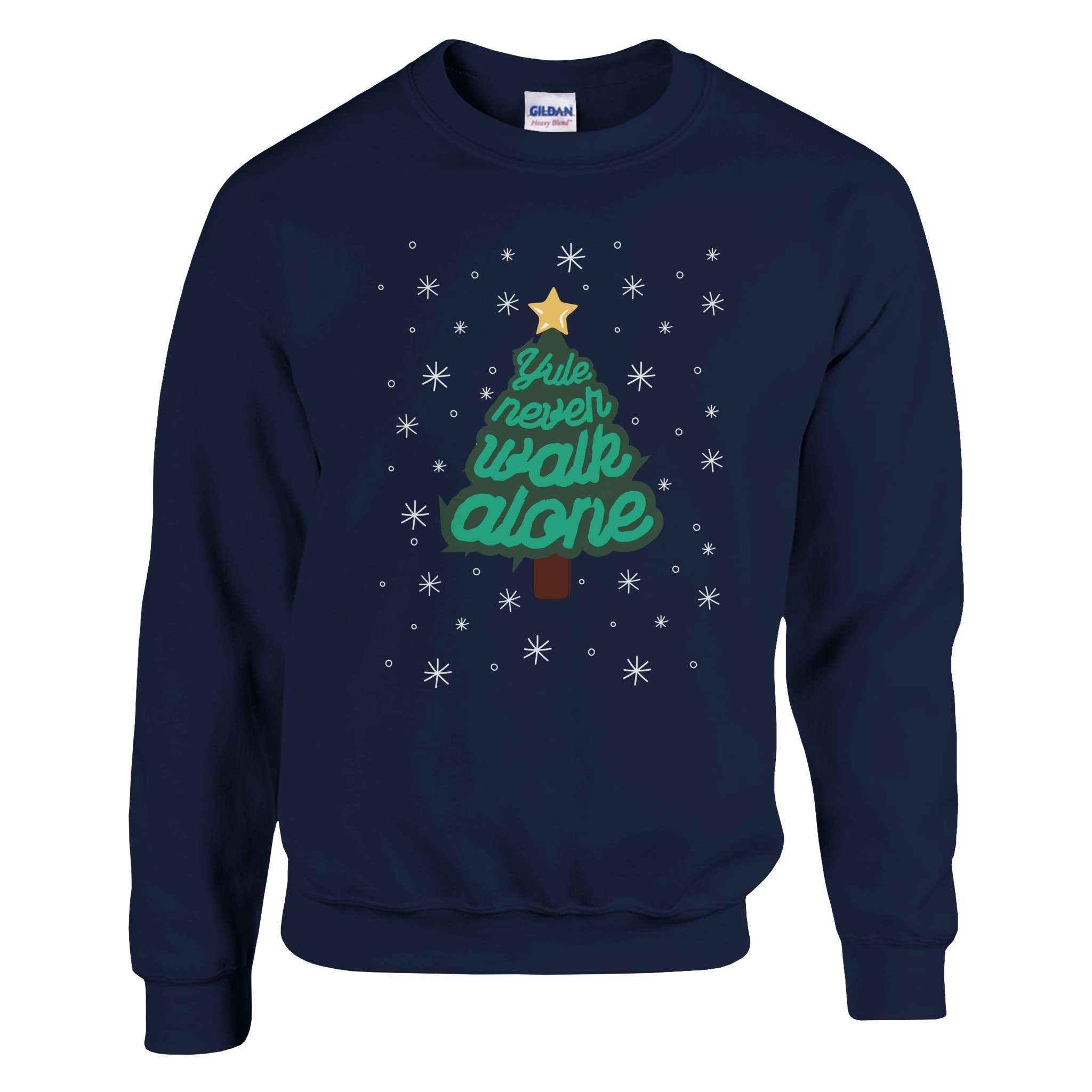 anfield-apparel-yule-never-walk-alone-weihnachtspullover-unisex-tannenbaum image 2