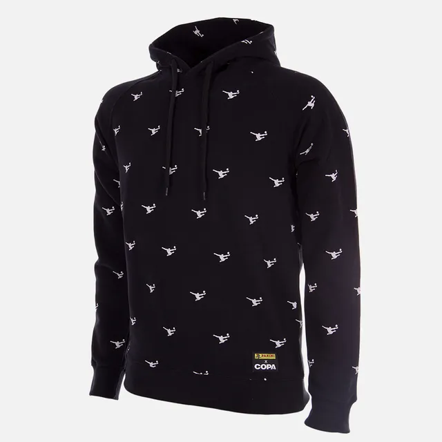 copa-panini-all-over-kapuzenpullover-schwarz-baumwolle image 1