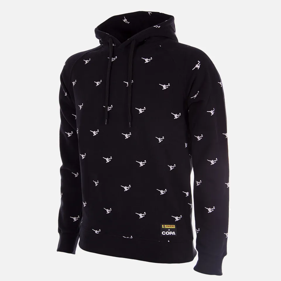copa-panini-all-over-kapuzenpullover-schwarz-baumwolle image 1