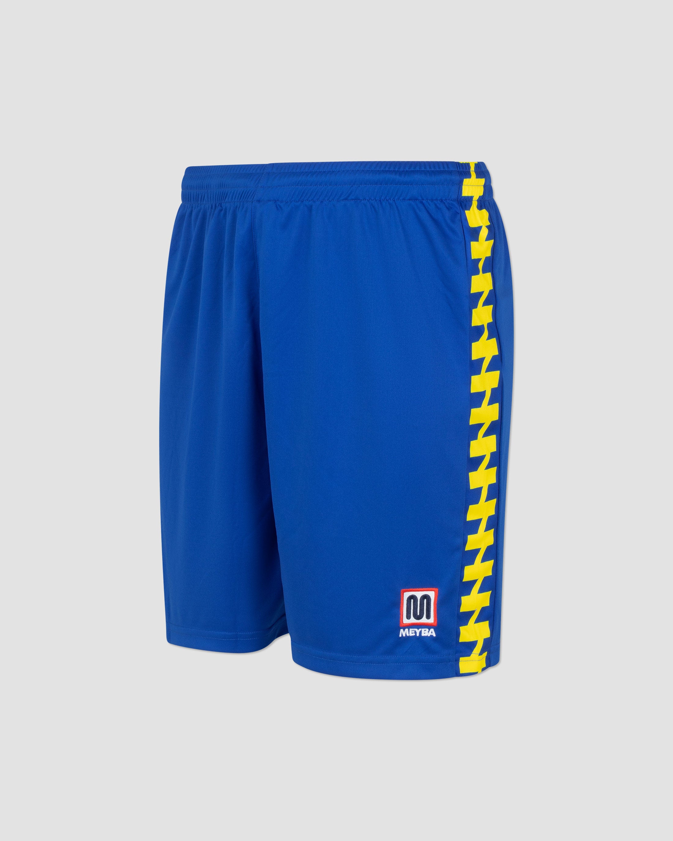 meyba-alpha-matchday-short-fussballhose-blue-yellow-polyester image 1