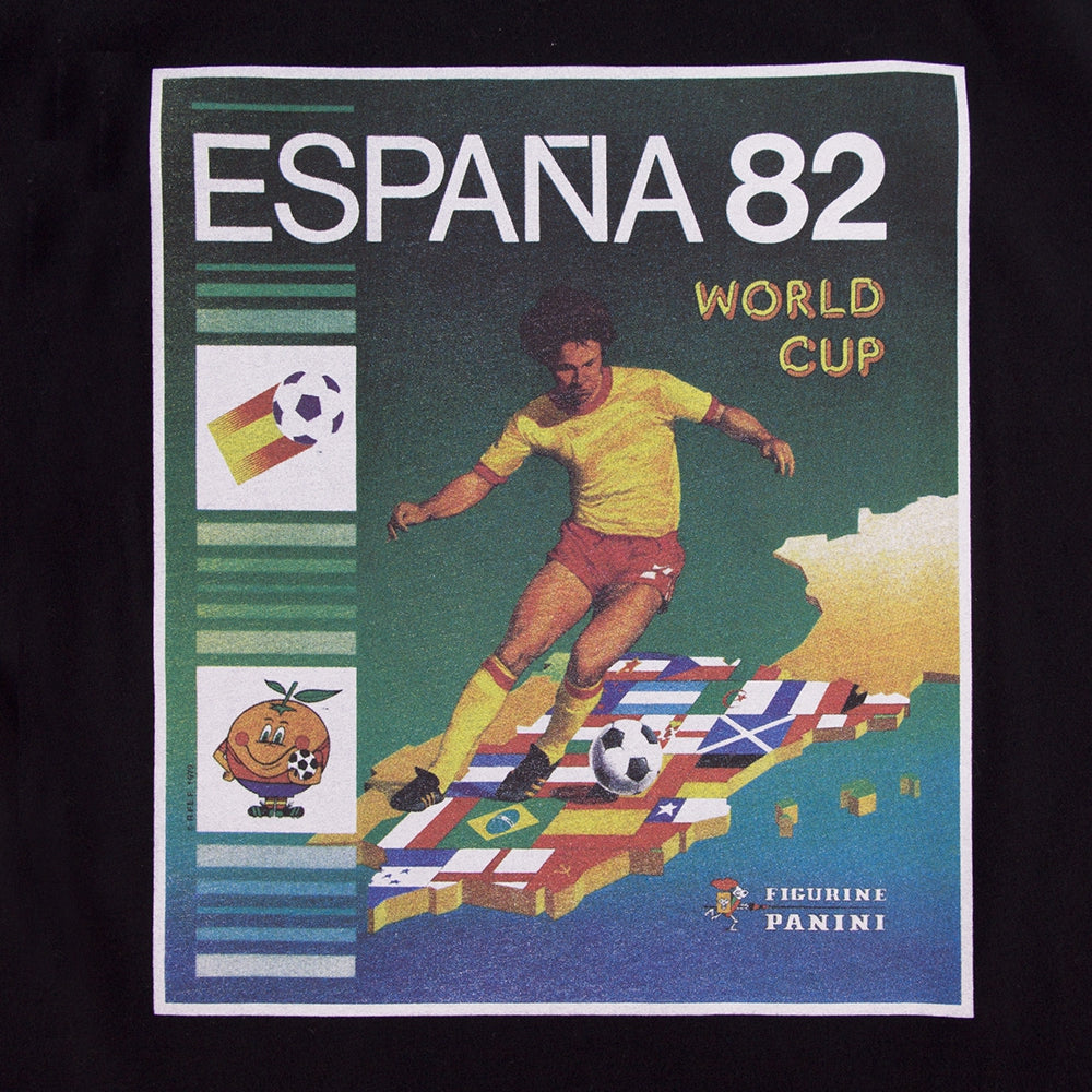 copa-classic-panini-spanien-1982-t-shirt-schwarz-baumwolle image 2
