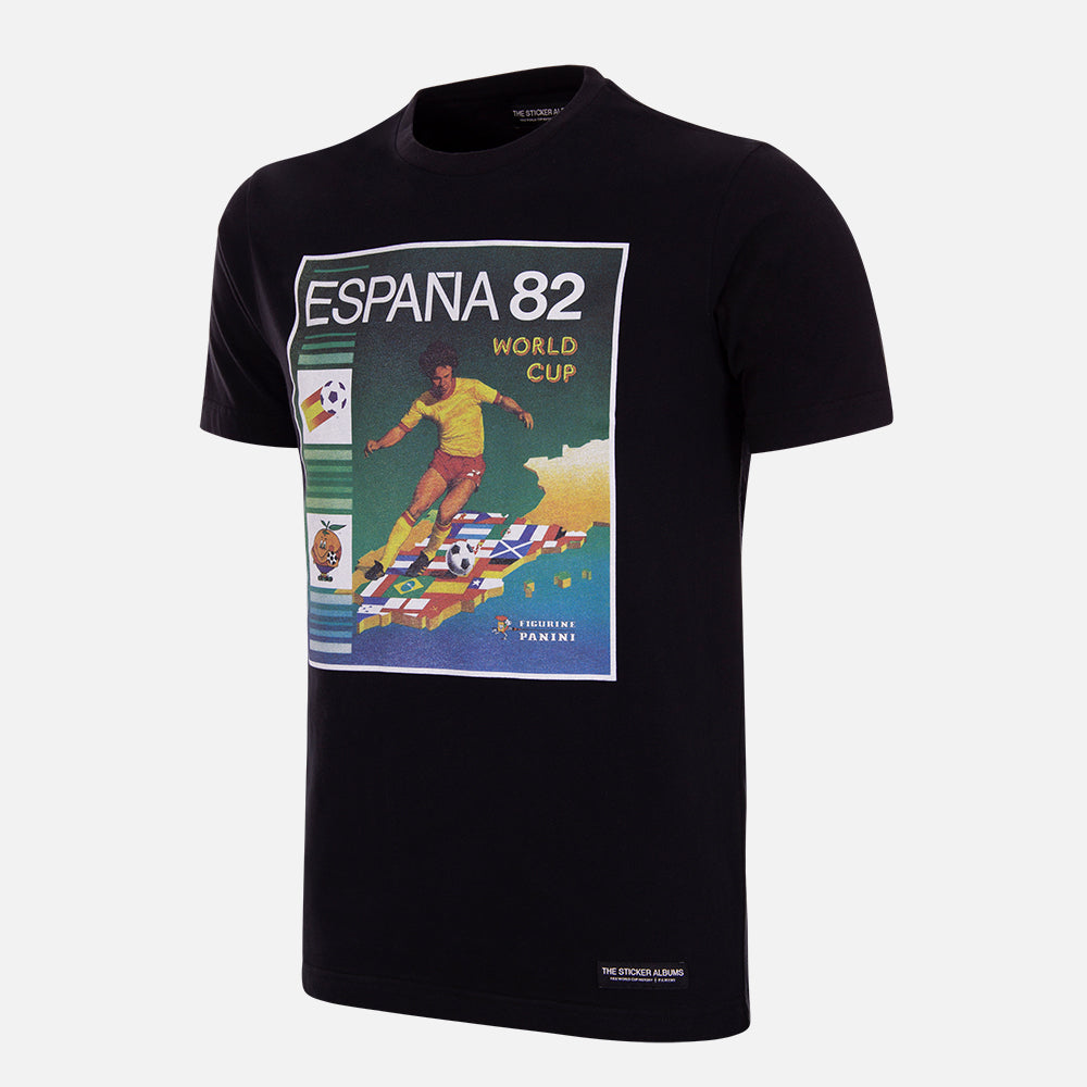 copa-classic-panini-spanien-1982-t-shirt-schwarz-baumwolle image 1