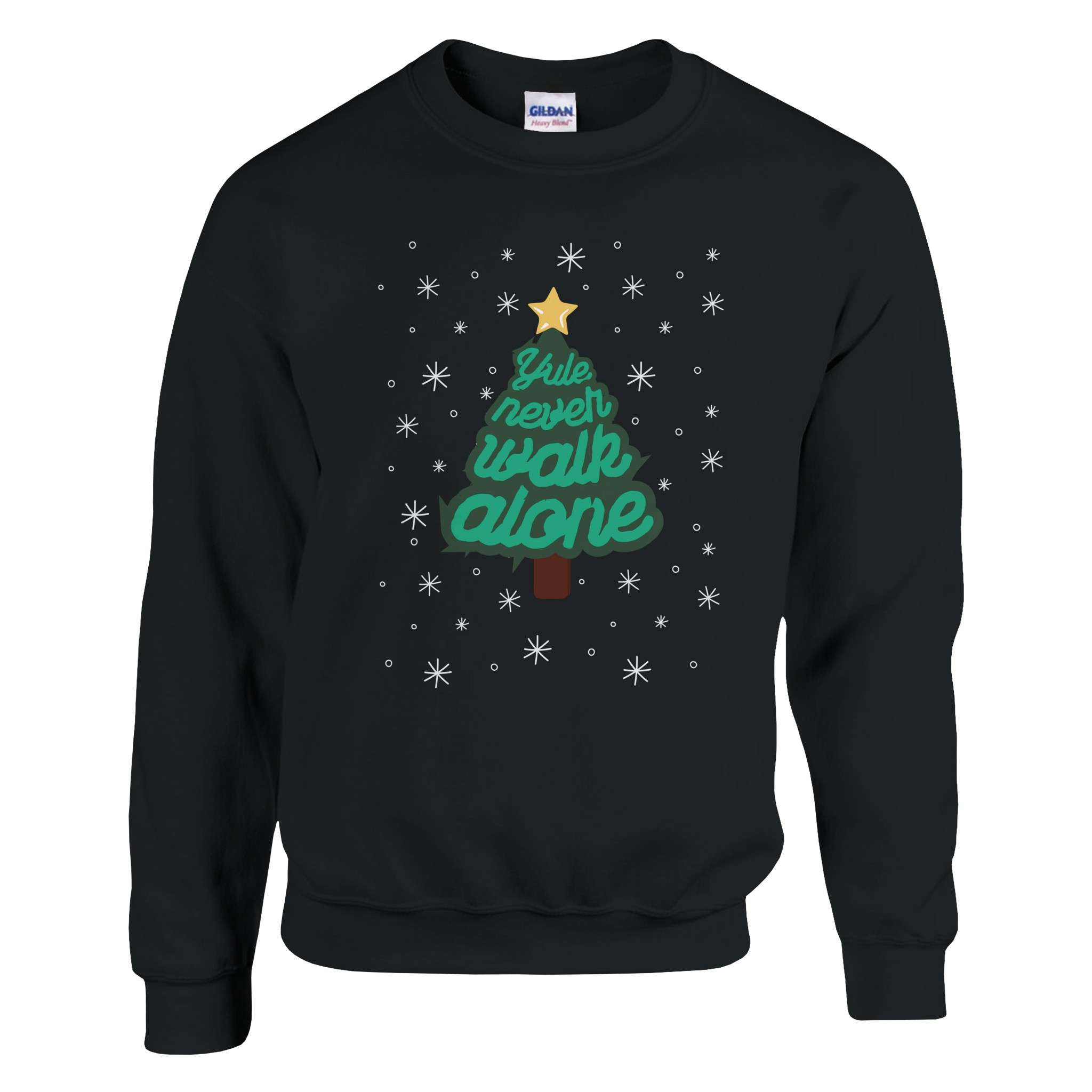 anfield-apparel-yule-never-walk-alone-weihnachtspullover-unisex-tannenbaum image 1