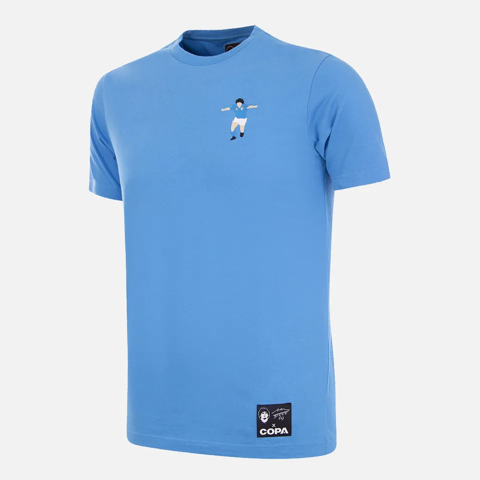 copa-classic-maradona-napoli-t-shirt-blau-baumwolle image 1