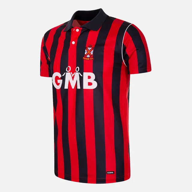 copa-fulham-fc-1993-94-retro-trikot-rot-schwarz image 1