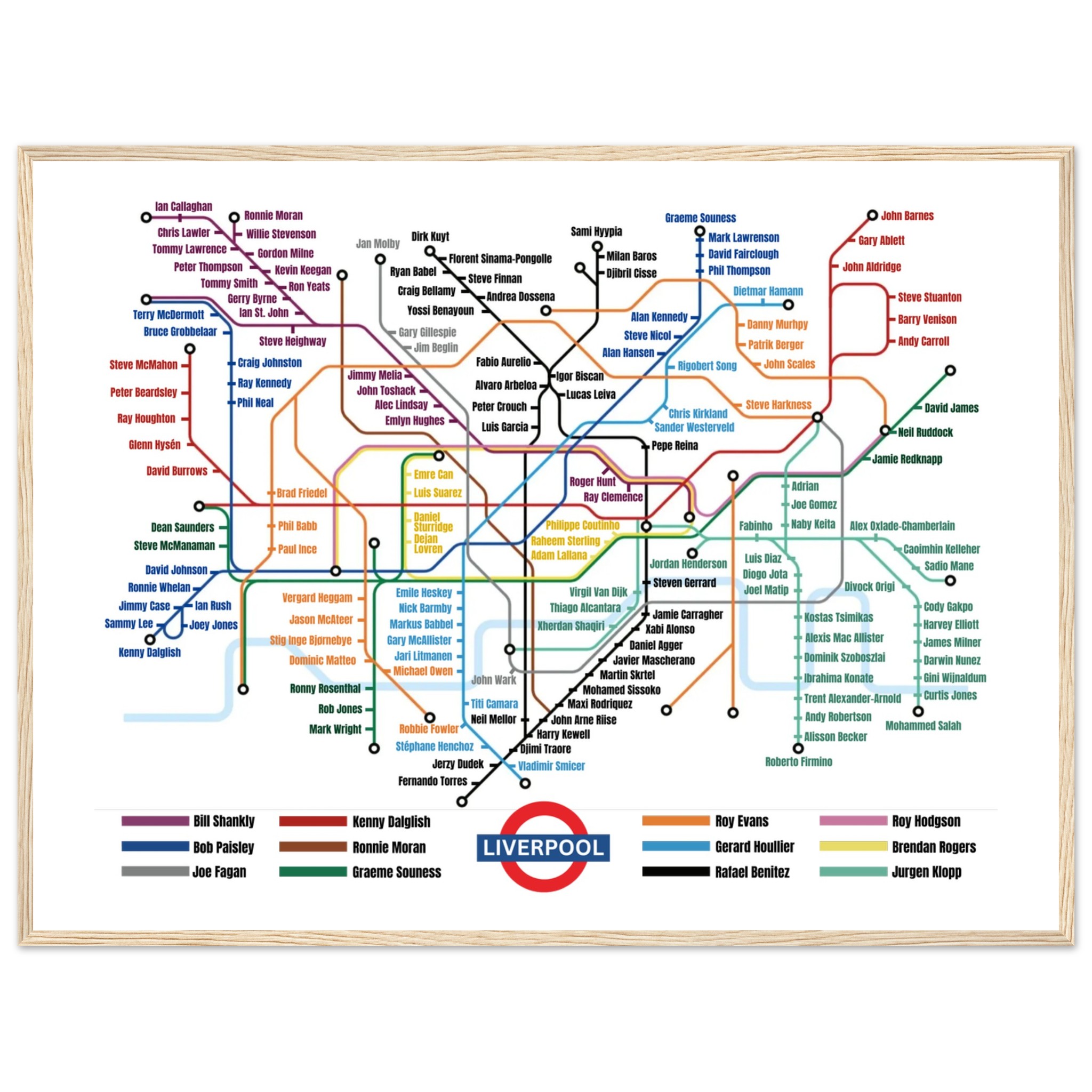 anfield-liverpool-lines-kunstdruck-gerahmt-u-bahn-karte-manager image 8