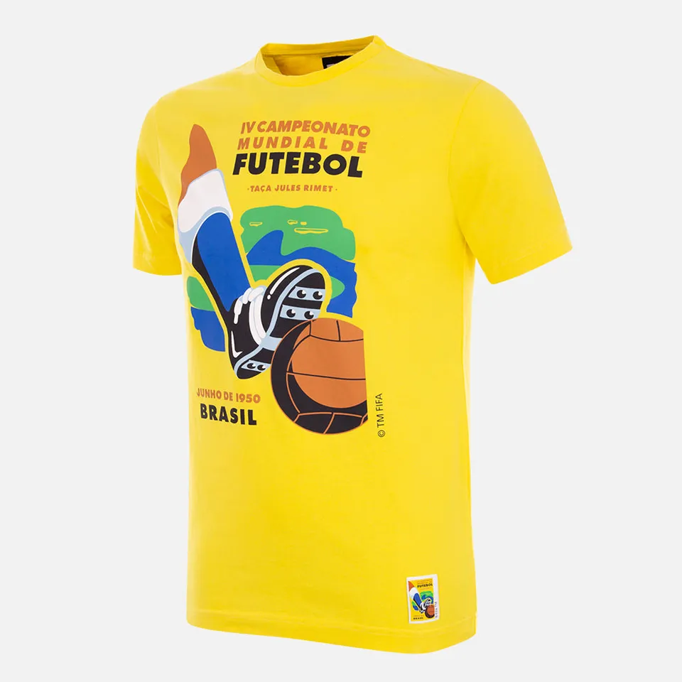 copa-classic-brasilien-1950-emblem-t-shirt-gelb-herren image 1
