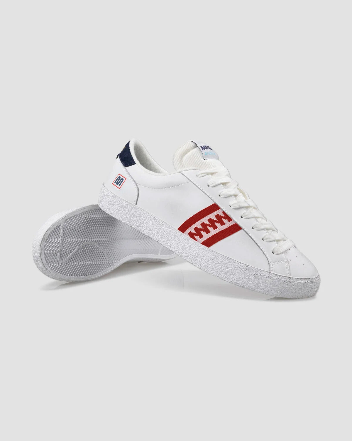 meyba-archivio-micro-leather-sneaker-wei-rot-leder image 5