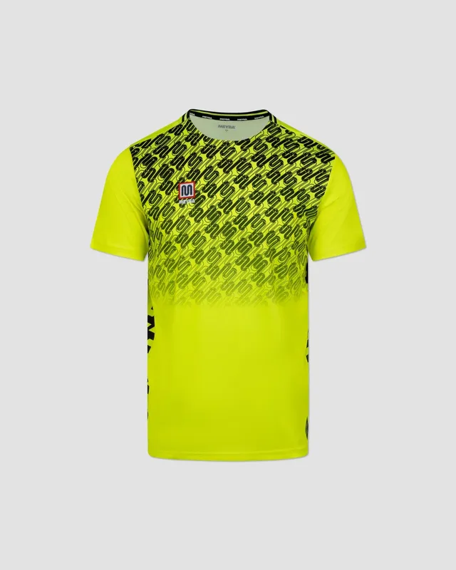 meyba-alpha-grid-jersey-trikot-fluro-yellow-black-polyester image 1