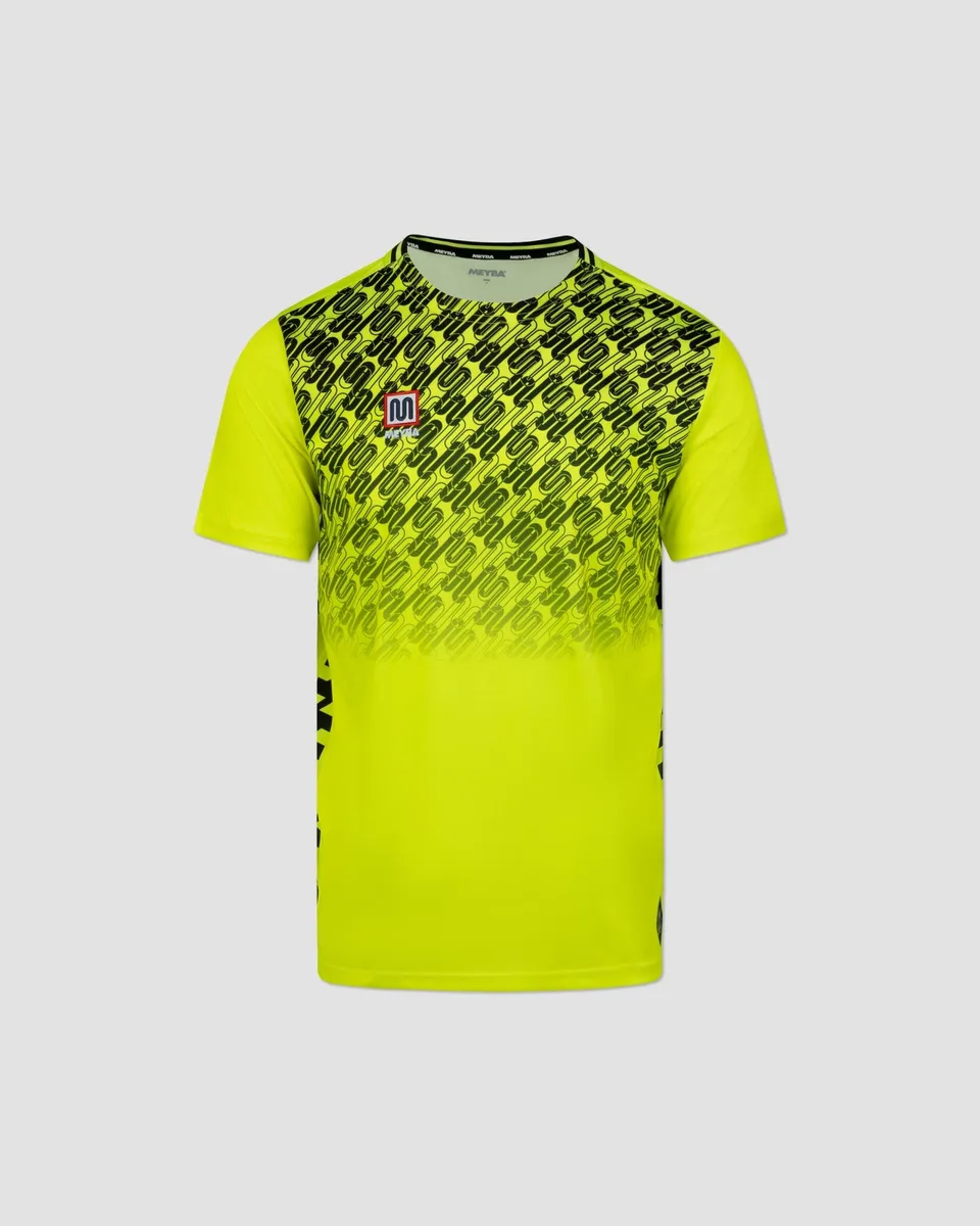 meyba-alpha-grid-jersey-trikot-fluro-yellow-black-polyester image 1