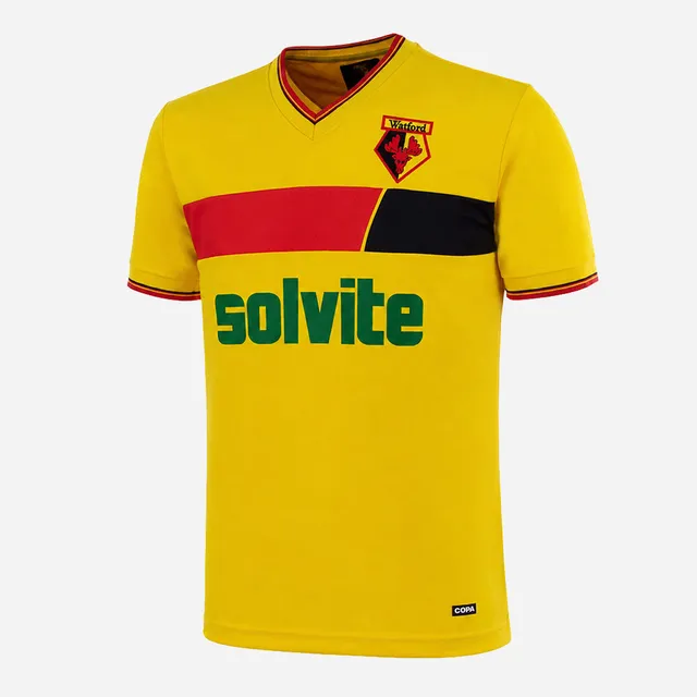 copa-classic-retro-football-shirts-watford-1986-87-fu-balltrikot-gelb image 1