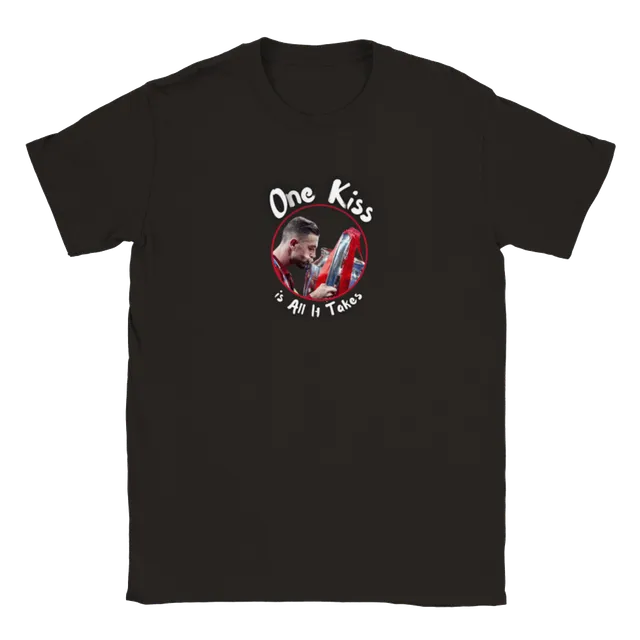 anfield-apparel-one-kiss-henderson-t-shirt-unisex-schwarz image 1
