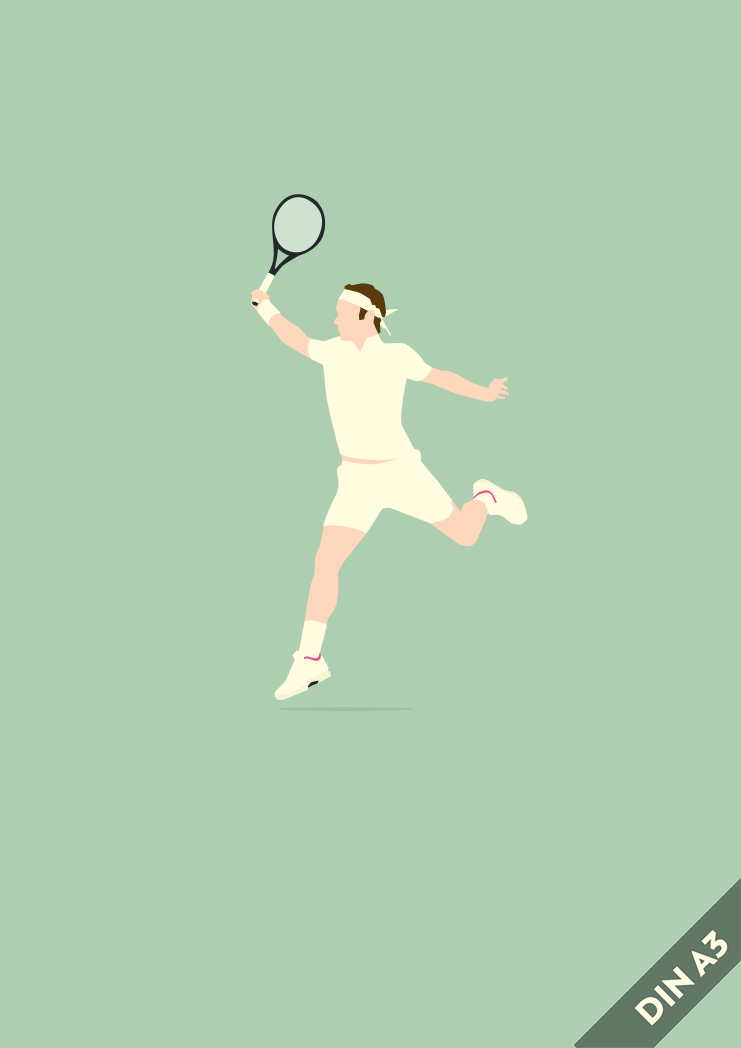 hands-of-god-maestro-print-roger-federer-tennis-poster-a3 image 1