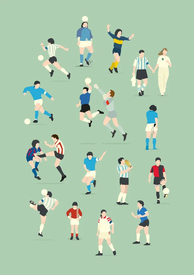 hands-of-god-golden-touch-print-50x70-cm-maradona image 1