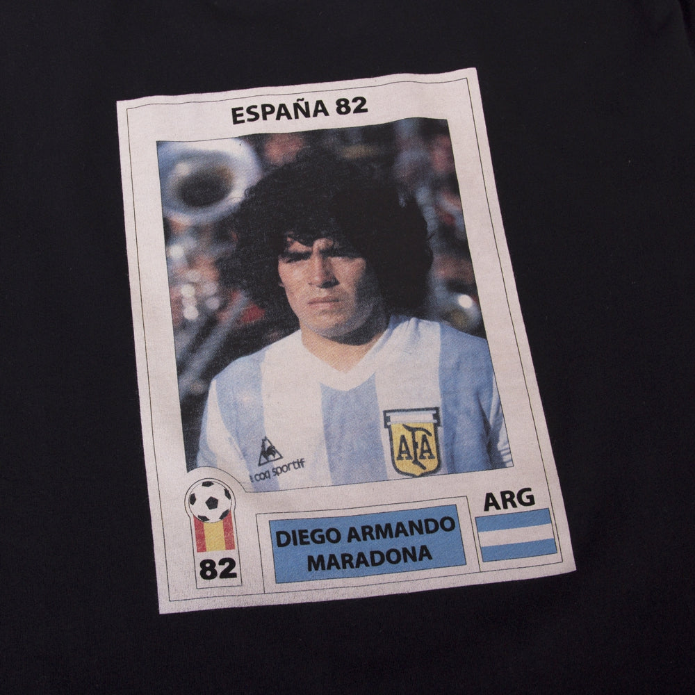 copa-maradona-argentinien-t-shirt-sticker-schwarz-baumwolle image 3
