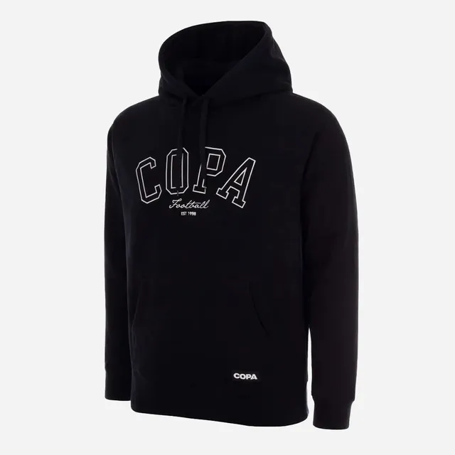 copa-classic-varsity-kapuzenpullover-hoodie-schwarz-baumwolle image 1