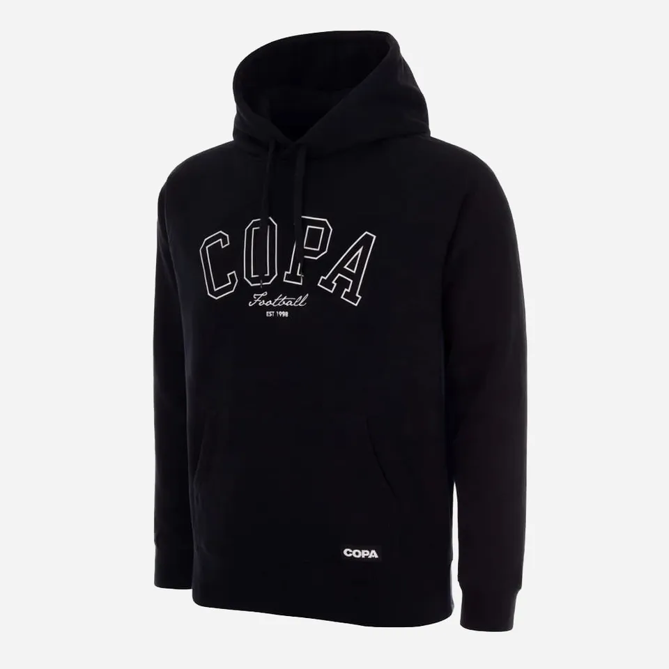 copa-classic-varsity-kapuzenpullover-hoodie-schwarz-baumwolle image 1