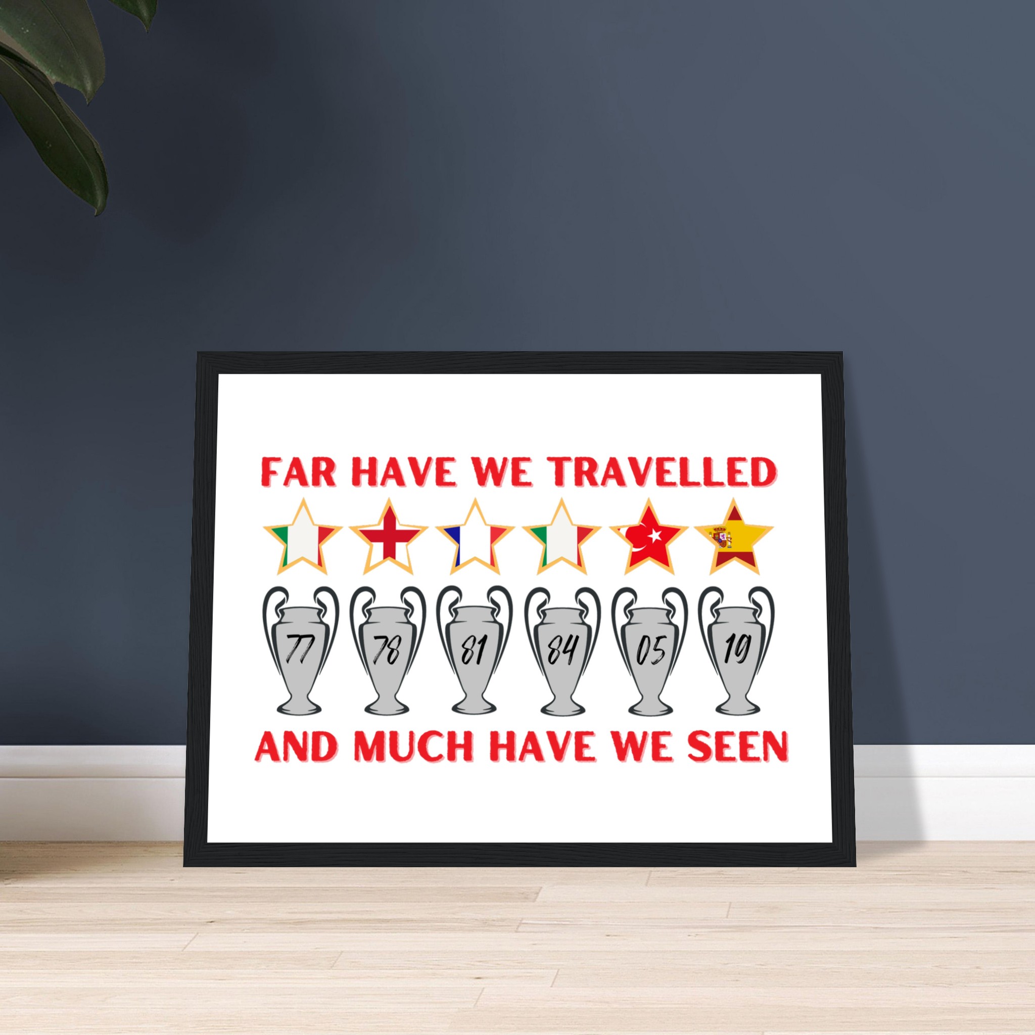 anfield-apparel-far-have-we-travelled-poster-gerahmt-holz image 8