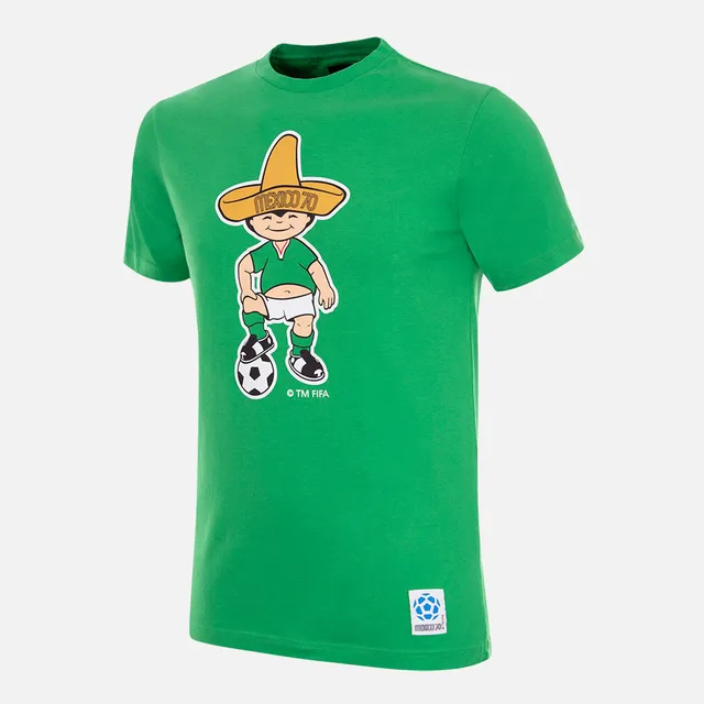 copa-classic-t-shirts-mexiko-1970-juanito-mascot-t-shirt-gr-n-herren image 1