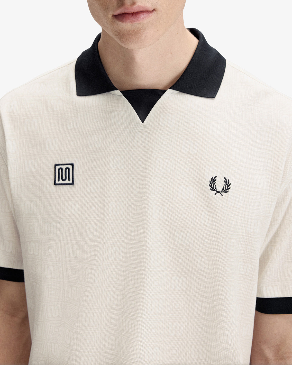 meyba-x-fred-perry-printed-polo-sm2161-polo-off-white-pique image 5
