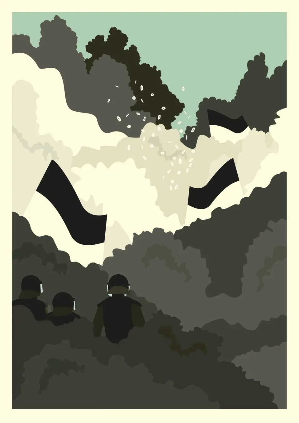 hands-of-god-stands-poster-schwarz-50x70-cm image 1