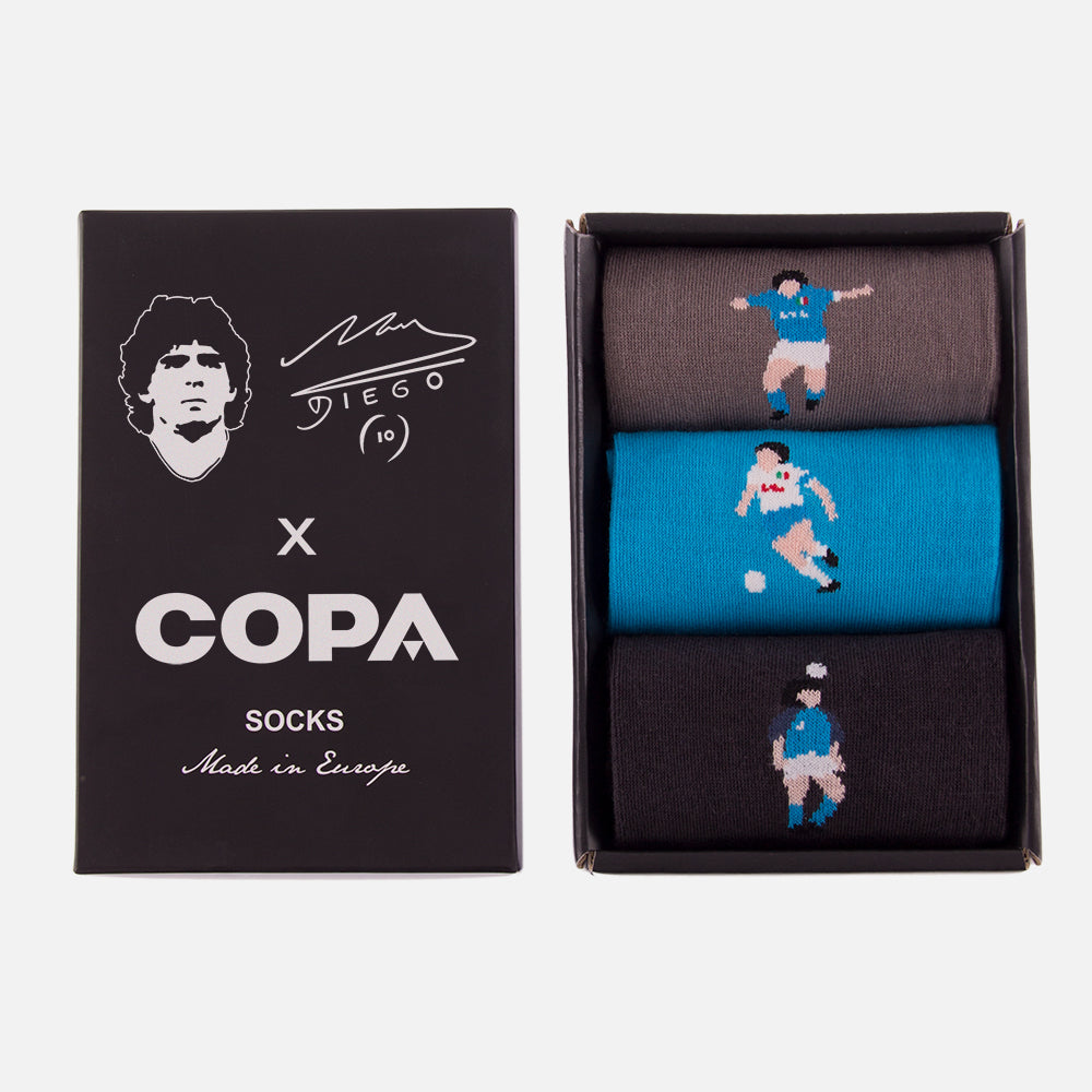 copa-classic-maradona-napoli-socken-box-set-schwarz-40-46 image 1