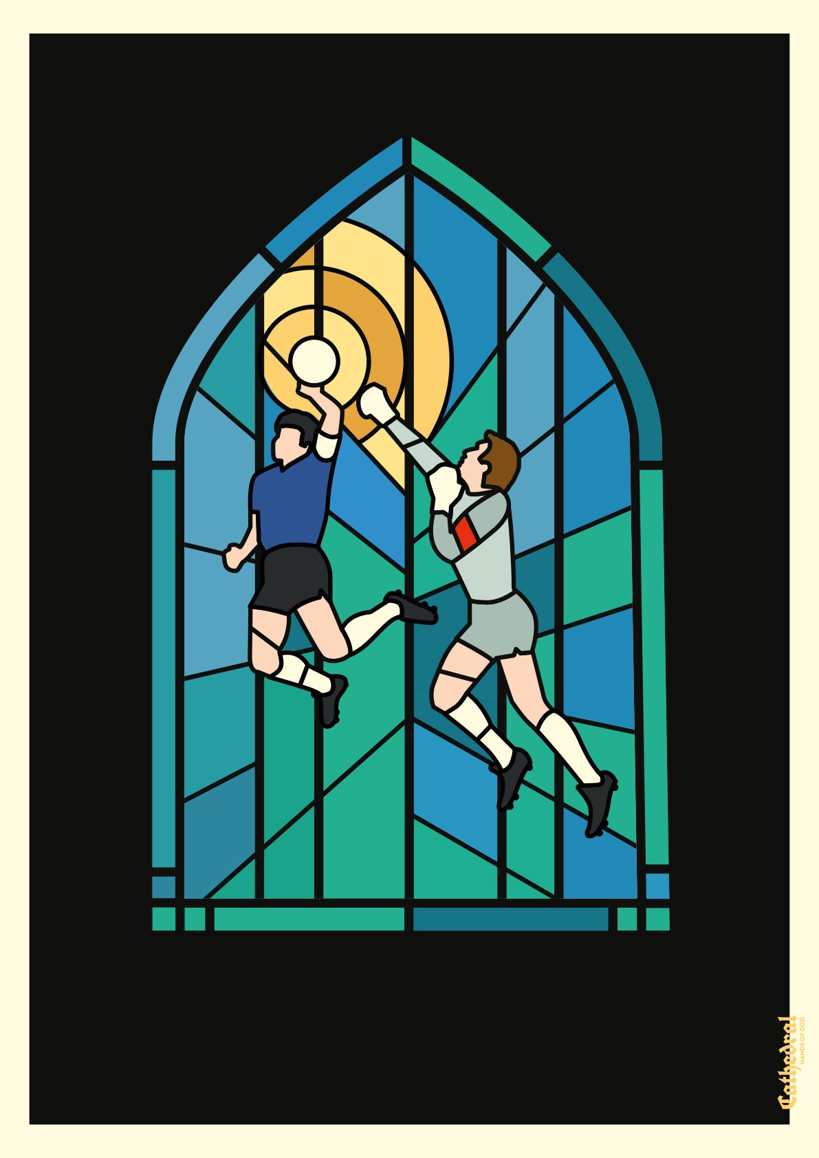 hands-of-god-holy-hand-i-cathedral-maradona-poster-50x70 image 1