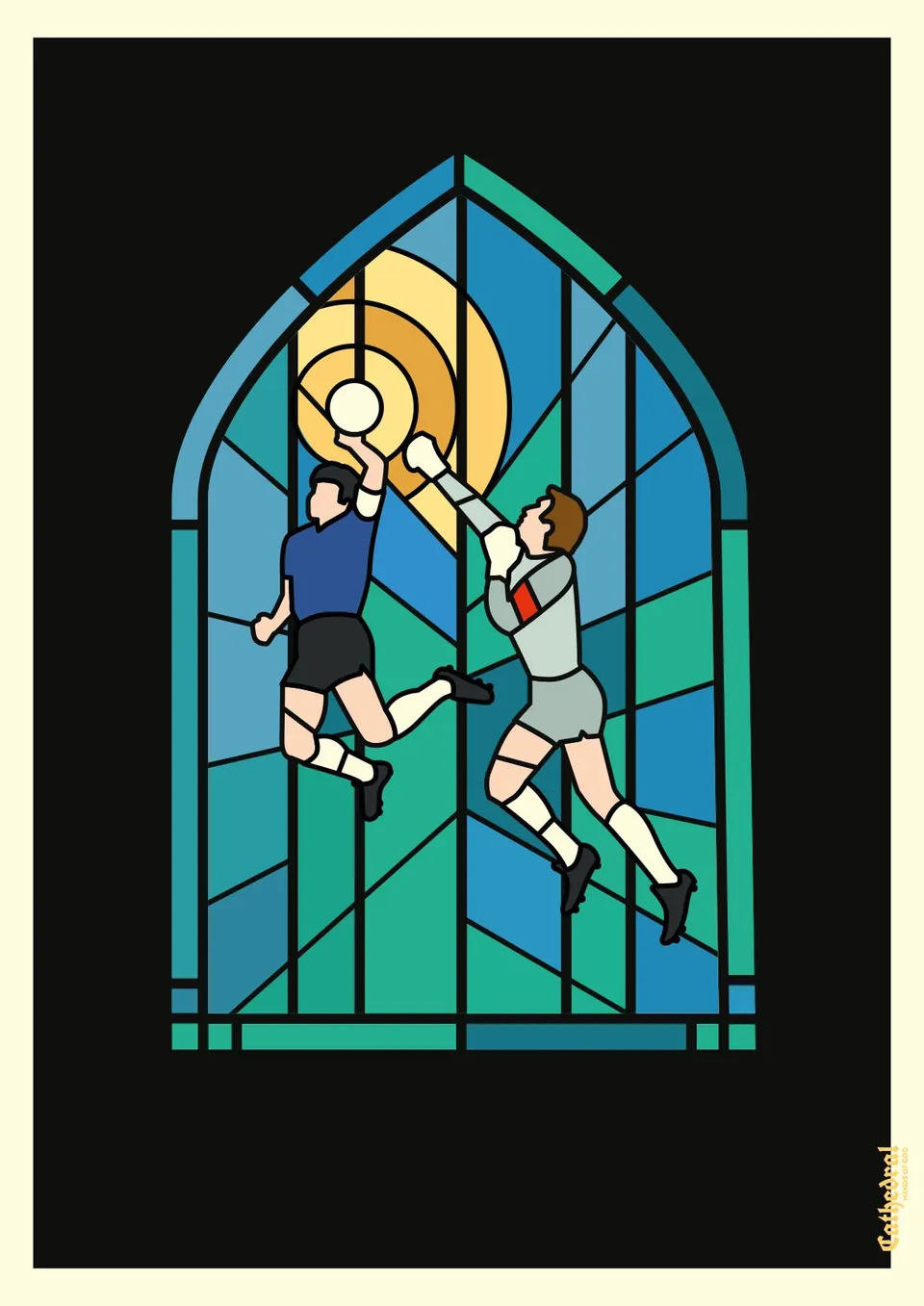 hands-of-god-holy-hand-i-cathedral-maradona-poster-50x70 image 1