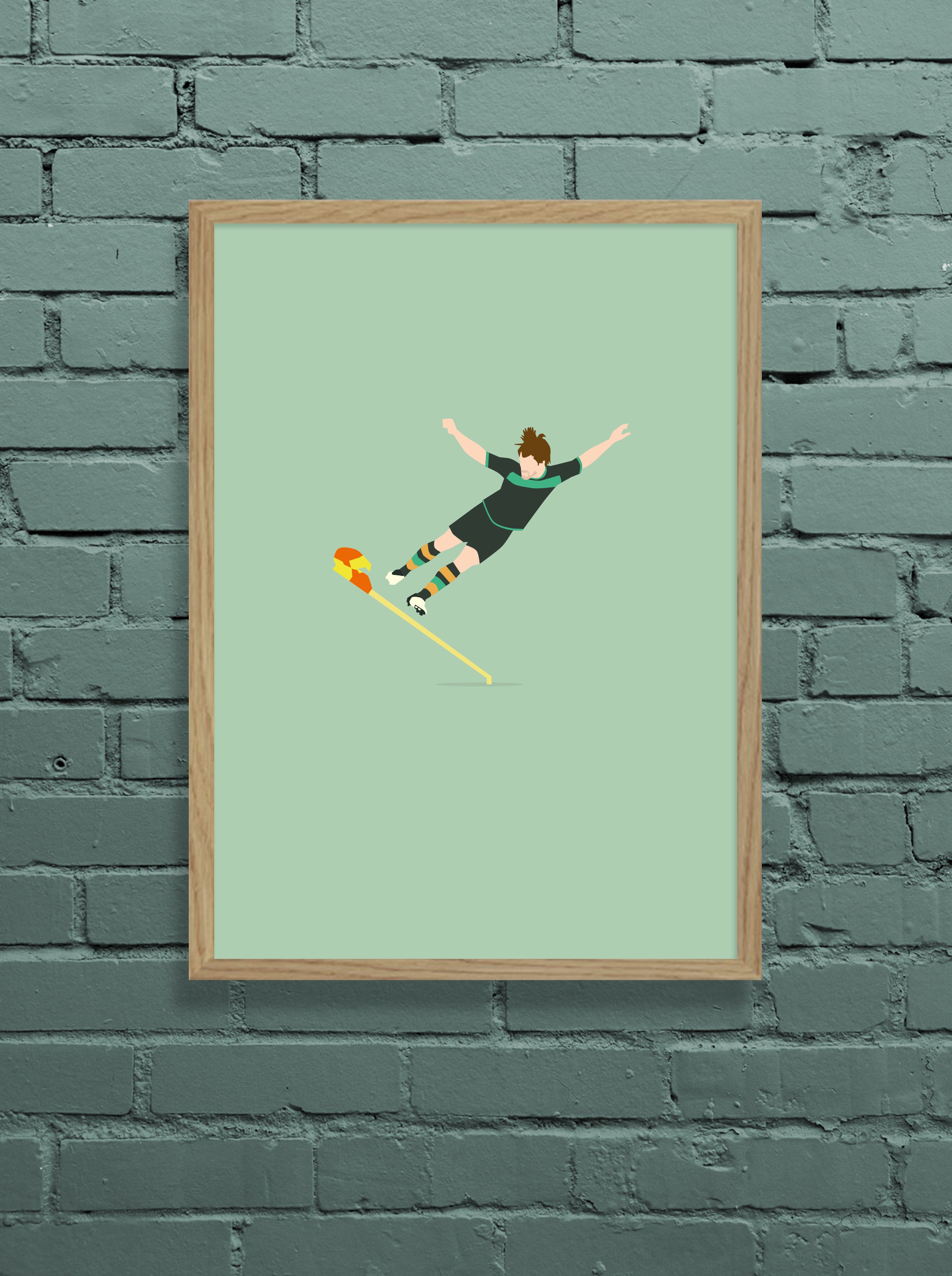 hands-of-god-diegoool-print-a3-werder-bremen-diego-jubel image 1