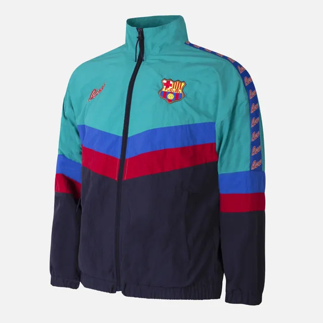 copa-fc-barcelona-retro-fu-balljacke-gr-n-nylon image 1