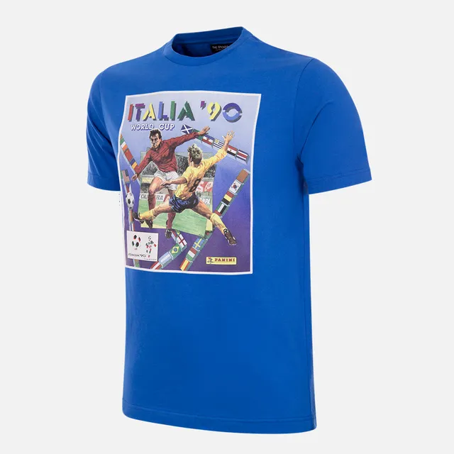 copa-classic-panini-italien-1990-t-shirt-blau-herren image 1