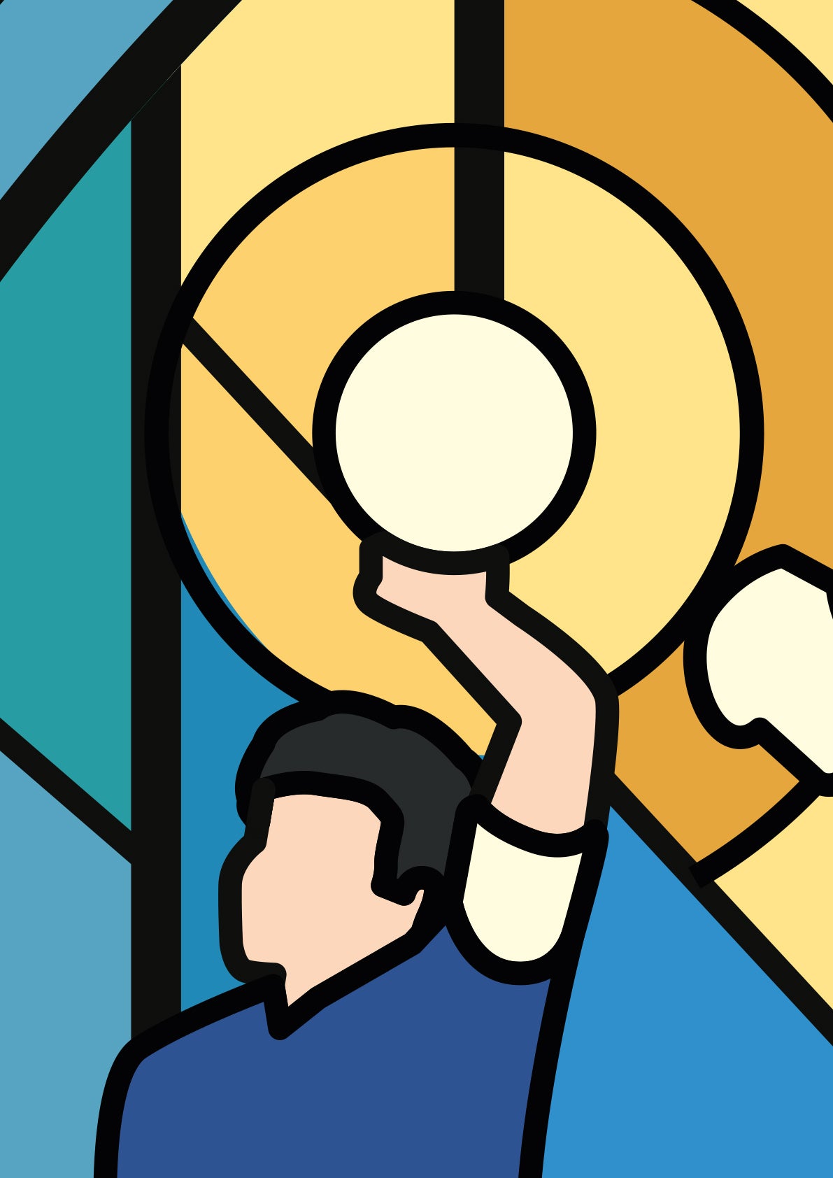 hands-of-god-holy-hand-i-cathedral-maradona-poster-50x70 image 4